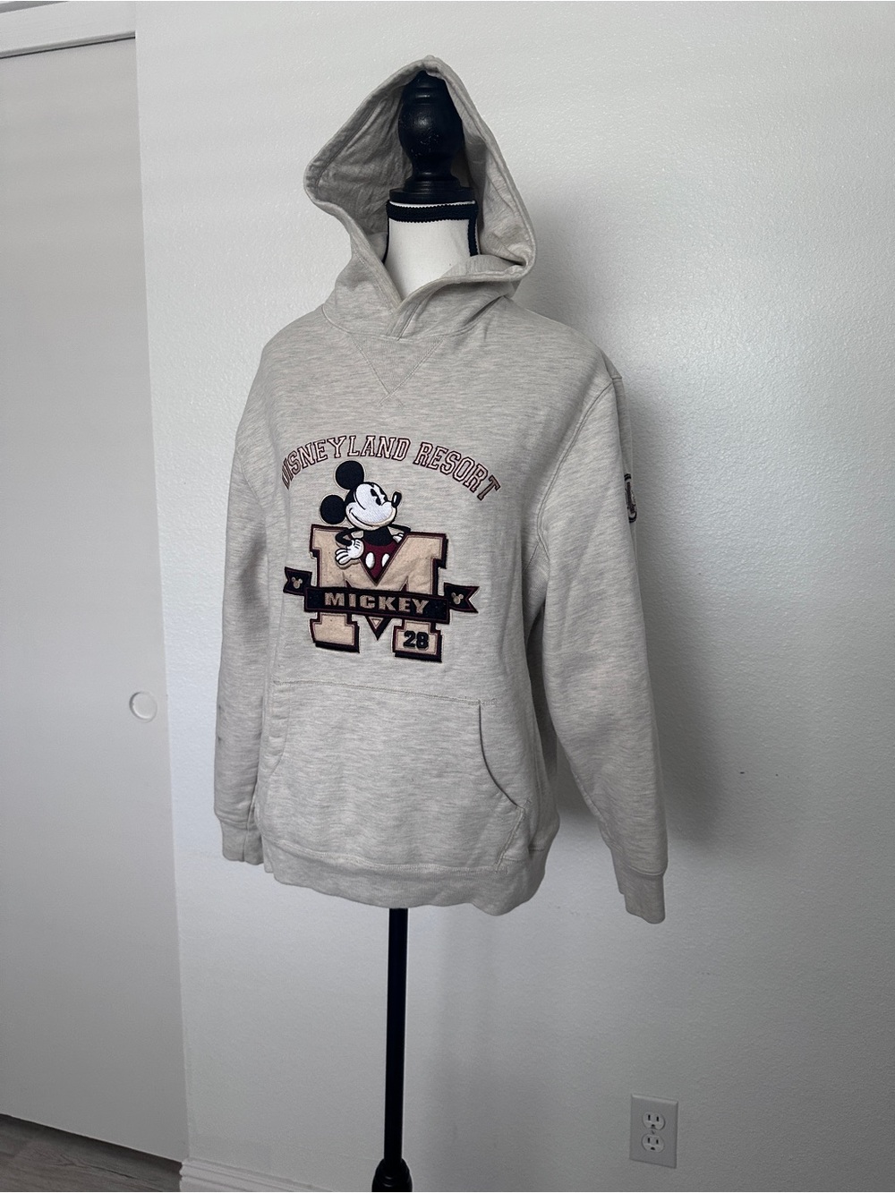 Disney Mickey M Hoodie - Light Gray